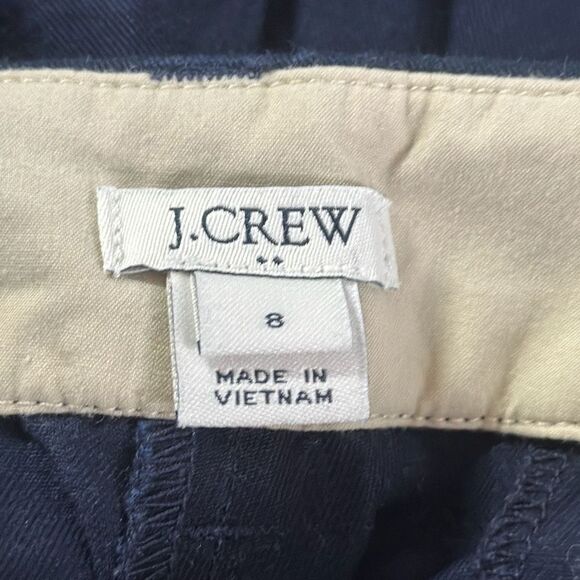 J. Crew Womens Navy Blue Chino Cotton Shorts size 8 Style H5616 - Picture 5 of 6